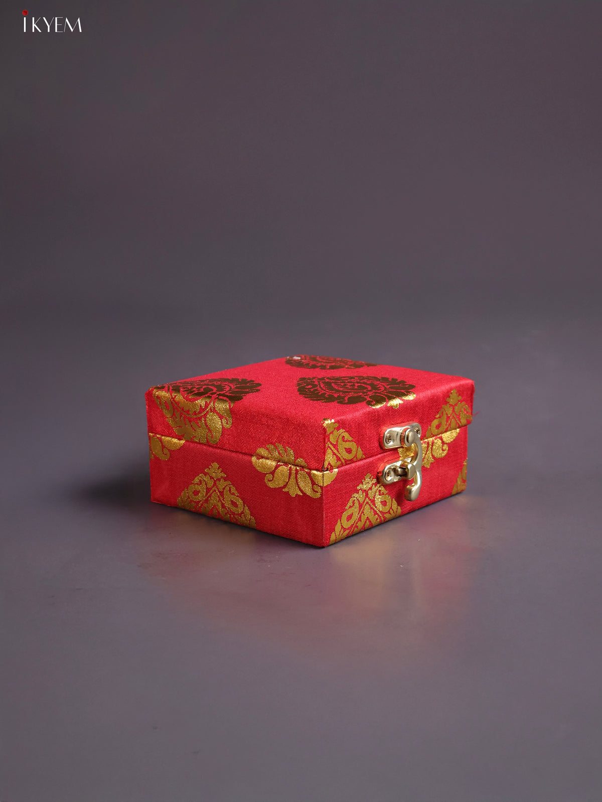 Timeless Red Paisley Printed Small Jewellery Box 1