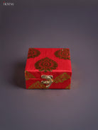 Timeless Red Paisley Printed Small Jewellery Box 2