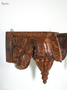 Timeless Set of 2 Wooden Hand Carved Yaali Wall Bracket 1