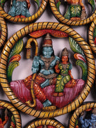 Timeless Vishnu Dasavataram Wooden Wall Panel 1