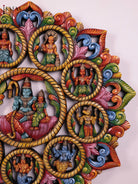 Timeless Vishnu Dasavataram Wooden Wall Panel 2