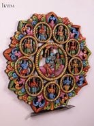 Timeless Vishnu Dasavataram Wooden Wall Panel 4