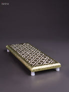 Timeless White Meenakari Designed Printed Bajot