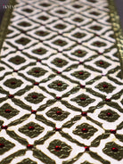 Timeless White Meenakari Designed Printed Manai