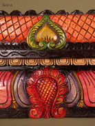 Timeless Wooden Hand Carved Temple Gopuram Panel 1