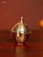 Traditional 2.5 Inch Brass Kumkum Holder 