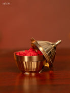 Traditional 2.5 Inch Brass Kumkum Holder 1