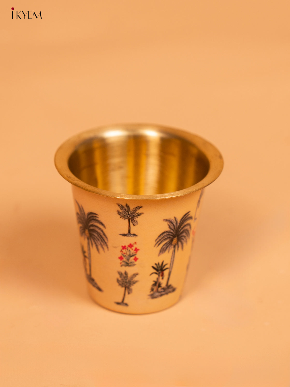 Traditional Digital Tree Printed Brass Dabara Set 3