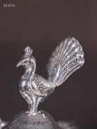 Traditional German Silver 5-Face Peacock Diya 3