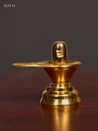Traditional Gold Plated Shiva Lingam Idol