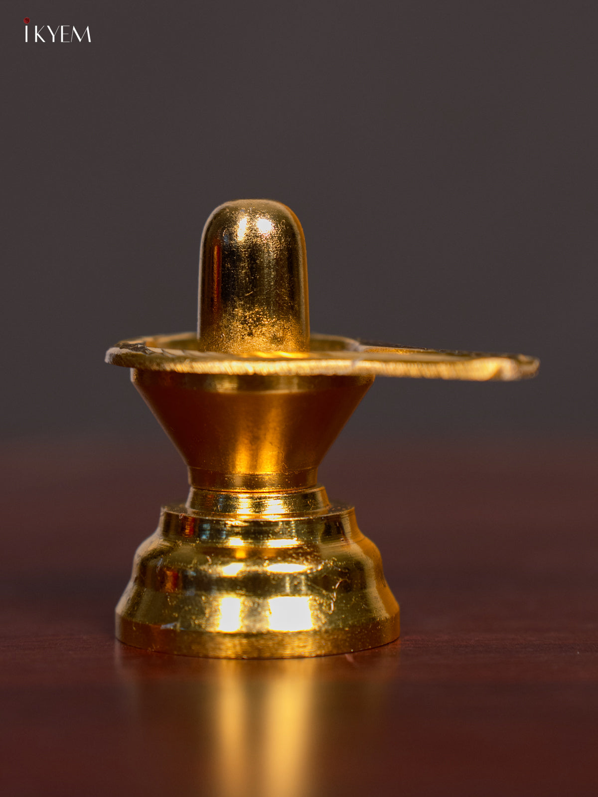 Traditional Gold Plated Shiva Lingam Idol 1
