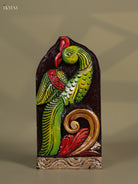 Traditional Wooden Hand carved Parrot Key Hanger 