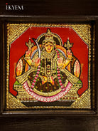 Unique Ashtalakshmi Tanjore Painting in TeakWood Frame 1