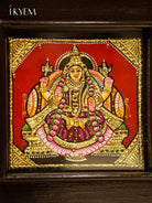 Unique Ashtalakshmi Tanjore Painting in Teak Wood Frame 3
