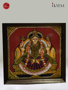 Unique Ashtalakshmi Tanjore Painting in Teak Wood Frame 6