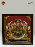 Unique Ashtalakshmi Tanjore Painting in Teak Wood Frame 7