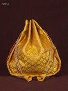 Vibrant Korai Potli Bag In Yellow & Red 1