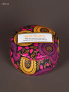Vibrant Multicolour Round Decorative Tin Box