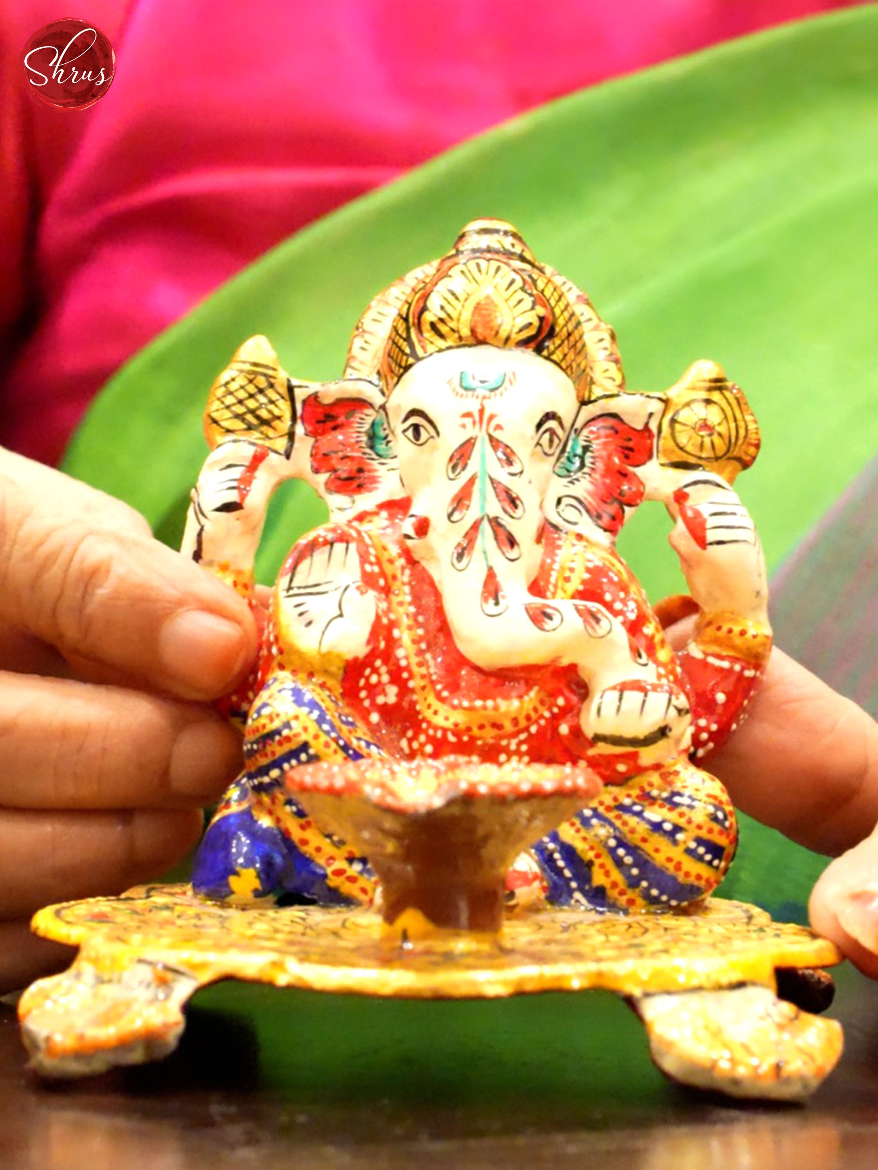 LORD GANESHA WITH LAMP - RETURN GIFT