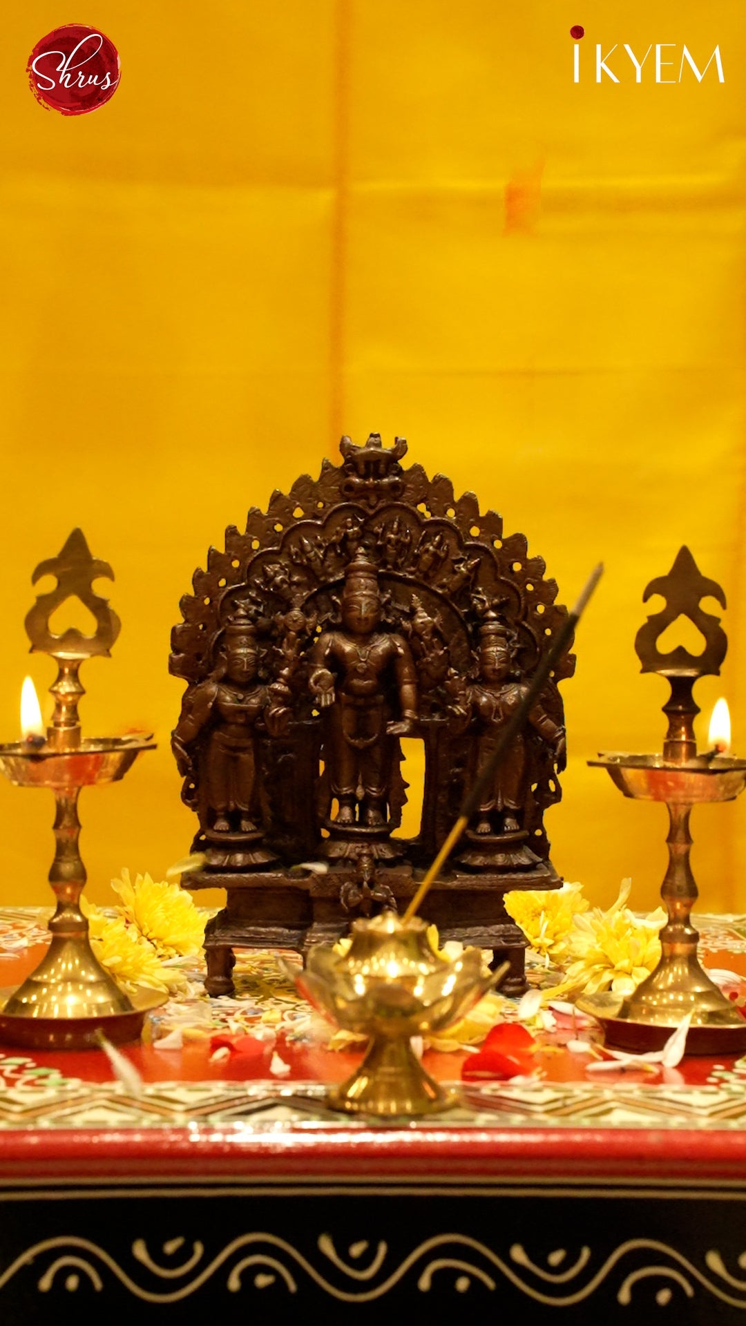 Vishnu set - Copper Idol
